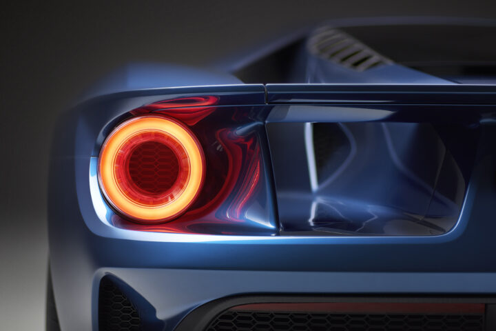 On the all-new Ford GT supercar, every slope and shape is designed to minimize drag and optimize downforce, and each surface on the GT is functionally crafted to manage airflow.