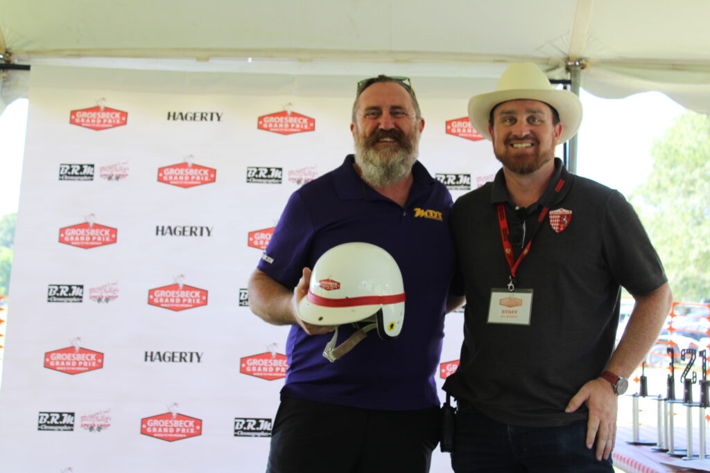 Craig McCormick overall winner Groesbeck Grand Prix with Michael Satterfield organizer
