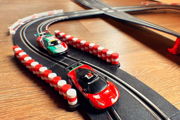 A Rainy Day, A Carrera GO!!! Slot Car Set, And The Best Office Setup Ever