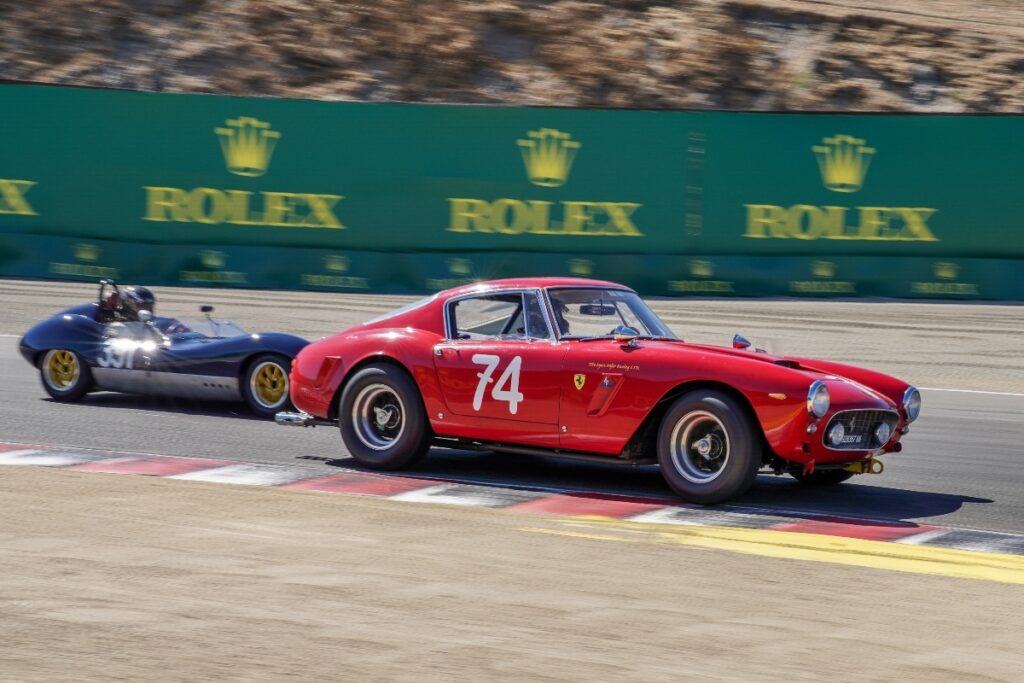 1961 Ferrari 250GT SWB Berlinetta - Ned Spieker and 1960 Lola MK 1A - Robert Davis