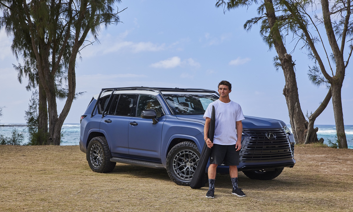 The Lexus Surf LX Concept with professional surfer Griffin Colapinto