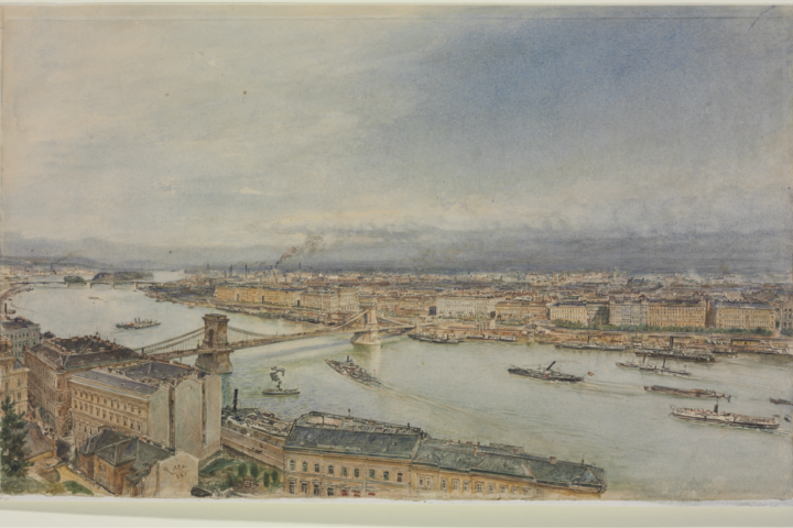 Rudolf von Alt (1812-1905) View of Budapest, 1881 Watercolour on paper, 343 × 565 mm Inv. no. 1933-2390 Transferred from the Imperial Collection, Vienna, 1932 © 2025 Museum of Fine Arts, Budapest