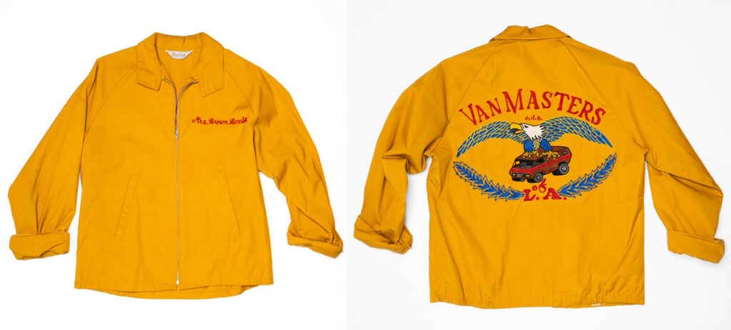 Vintage Van Club Jacket from Los Angeles, the Van Masters Club jacket featuring custom chainstitching from the 1970s