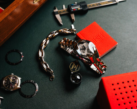 Diesel’s bold new watch and bracelet combo brings industrial edge and unapologetic style to your wrist.