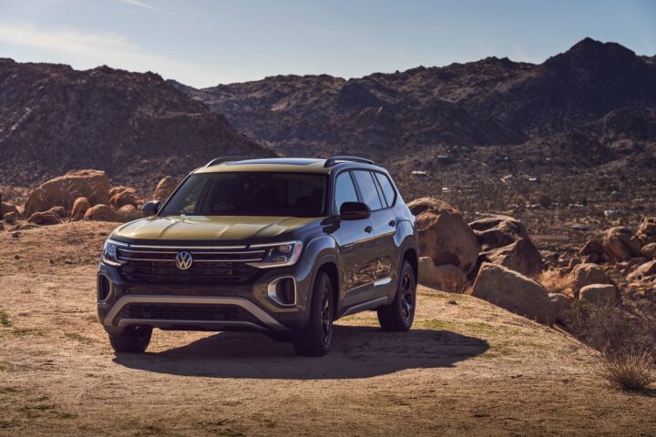 Quick Facts: 2026 Volkswagen Atlas Peak Edition Base Price (Peak Edition): Around $49,000 Base Price (Atlas SE): Around $39,000 Engine: 2.0L turbocharged inline-four Horsepower: 269 hp Torque: 273 lb-ft Transmission: 8-speed automatic Drivetrain: Standard 4Motion all-wheel drive on Peak Edition 0–60 MPH: Approximately 7.3 seconds Fuel Economy: Around 20–22 MPG combined Wheel Size: 18-inch wheels with all-terrain tires (Peak Edition) Infotainment: 12-inch touchscreen with Apple CarPlay and Android Auto Seating: Standard 7 passengers, optional second-row captain’s chairs Interior Highlights: Black leatherette with orange stitching, Peak Edition badging, ambient lighting Exterior Highlights: Avocado Green Metallic paint option, black trim, added body cladding, LED light bars Cargo Access: Hands-free power tailgate Key Safety Features: Adaptive cruise control, blind-spot monitoring, lane change assist, rear traffic alert FAQ: 2026 Volkswagen Atlas Peak Edition What is the Volkswagen Atlas Peak Edition? The Peak Edition is a rugged-styled version of the Atlas based on the SE with Technology Package. It adds off-road inspired design elements such as all-terrain tires, black trim, and unique interior accents while keeping the same drivetrain and core features. What makes the Peak Edition different from the standard Atlas? The Peak Edition adds several visual and functional upgrades including: 18-inch wheels with all-terrain tires Additional body cladding for light off-road use Black exterior trim and roof rails Unique Peak Edition badging Orange interior stitching and special digital cockpit graphics These features give the Atlas a more outdoors-focused look compared to other trims. Is the Peak Edition actually built for off-roading? Not in the traditional sense. While it includes all-terrain tires and protective cladding, it is primarily an appearance and light-adventure package. It is best suited for dirt roads, trails, and rough weather rather than serious rock crawling. What engine powers the 2026 Volkswagen Atlas Peak Edition? All Atlas models use a 2.0-liter turbocharged four-cylinder engine producing 269 horsepower and 273 lb-ft of torque, paired with an eight-speed automatic transmission. Does the Peak Edition come with all-wheel drive? Yes. The Peak Edition comes standard with Volkswagen’s 4Motion all-wheel-drive system, which helps with traction in rain, snow, and light off-road conditions. How fast is the Atlas Peak Edition? The Atlas Peak Edition reaches 0–60 MPH in about 7.3 seconds, which is competitive for a midsize three-row SUV. How many people can the Atlas seat? The Atlas can seat seven passengers with a second-row bench seat. Buyers can also choose second-row captain’s chairs, reducing seating capacity to six. What technology features come standard? Key tech features include: 12-inch infotainment touchscreen Apple CarPlay and Android Auto Digital Cockpit Pro digital instrument cluster Wireless charging and USB-C ports Ambient interior lighting Is the Atlas Peak Edition worth the price over the SE with Technology Package? It depends on priorities. If you want rugged styling and standard AWD, the Peak Edition is a compelling option. If you prefer larger wheels and similar features at a similar price, the SE with Technology Package may be the better value. What vehicles compete with the Atlas Peak Edition? The Atlas competes with midsize three-row SUVs such as: Toyota Grand Highlander Kia Telluride Hyundai Palisade Ford Explorer Honda Pilot Each offers different powertrains and interior finishes, but the Atlas focuses on practicality, space, and everyday usability.