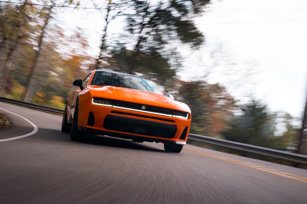 SIXPACK-powered 2026 Dodge Charger Scat Pack in Peel Out exterior color