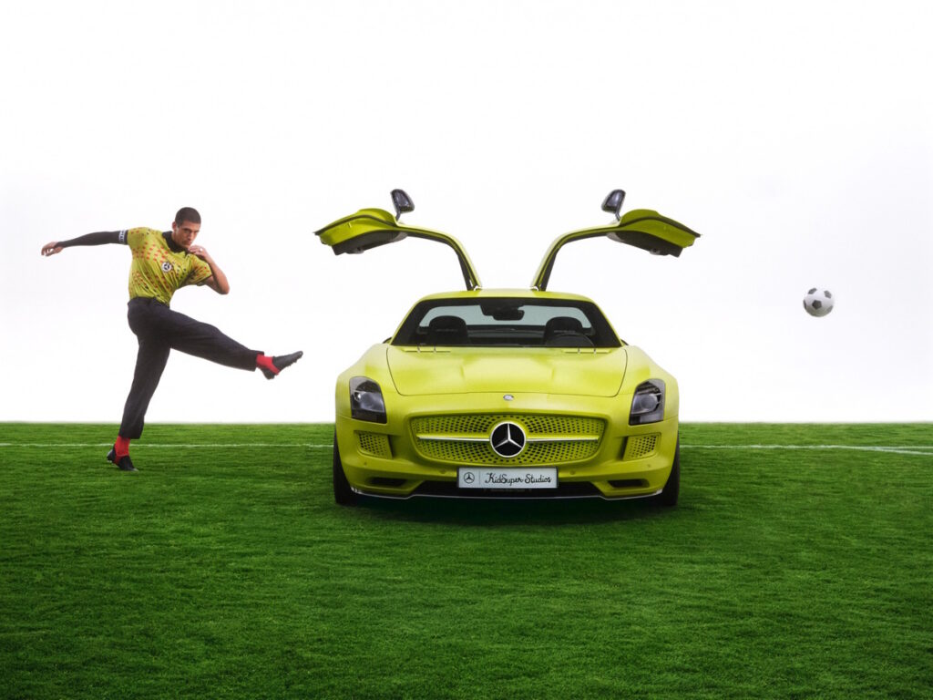 Kick it Like Colm Dillane: Mercedes-Benz and KidSuper Are Inspired by Automotive Heritage and Soccer Culture
