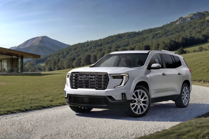 We review the 2026 GMC Acadia Denali Ultimate AWD, a 328-hp three-row luxury SUV with Super Cruise, massaging leather seats, AWD, and room for seven.