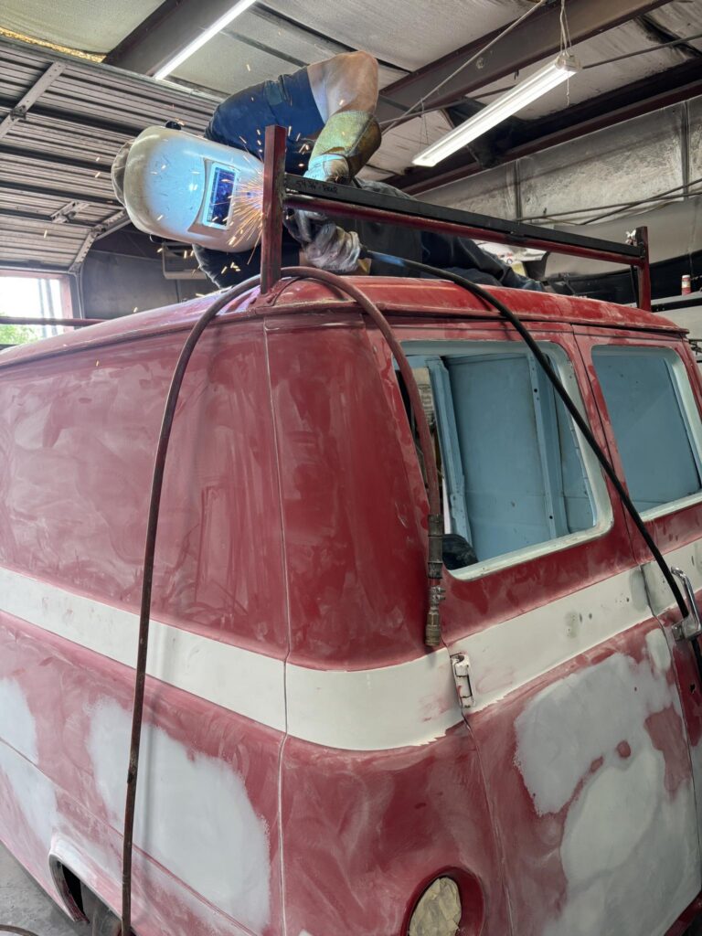 Project Car: 1962 Ford Econoline Bulova Racing Support Van Paint And Body