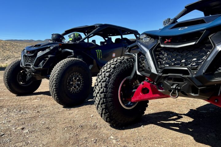 Behind the wheel of a 240-horsepower Can-Am Maverick R MAX, we discover the speed, community, and unforgiving terrain of Nevada desert racing.