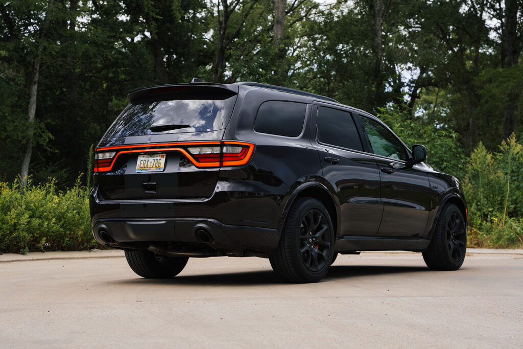 The 2026 Dodge Durango R/T 392 Blacktop combines a 475-horsepower HEMI V8, three-row seating, AWD, and 8,700 pounds of towing capacity.