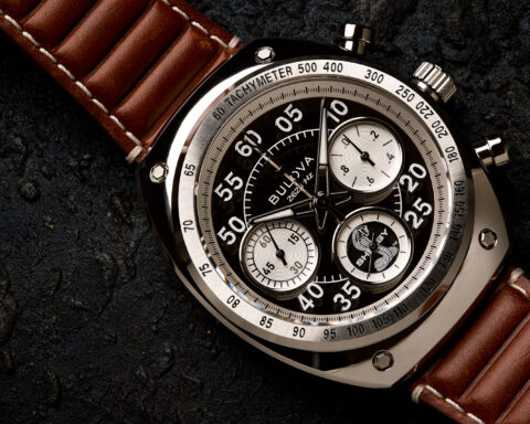 Bulova Shelby Racer Chronograph Inspired By The Polished Aluminum Daytona Coupe