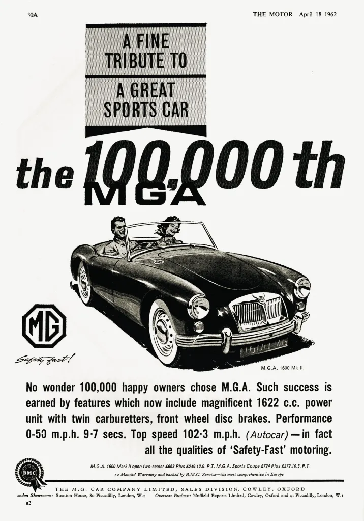 When The Sports Car Craze Took Over Texas. MGA 
